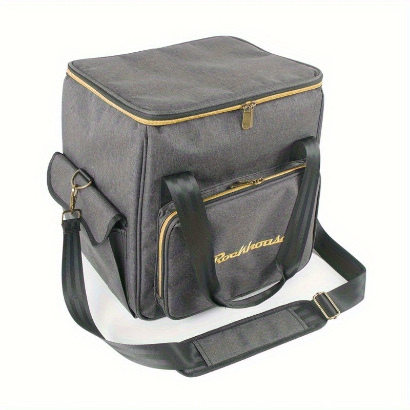 FF Bonfires Vinyl Record Carrying Bag - 45 LP Capacity with Separation Layer -recordscrate