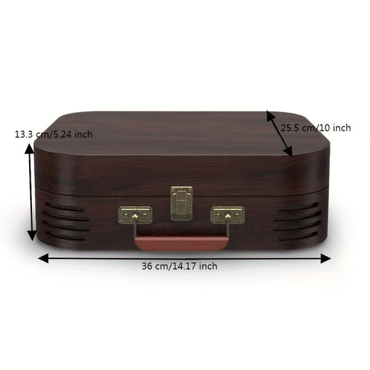 Maio A3 UK Vintage Belt-Driven Gramophone - 3-Speed Hi-Fi Turntable with Built-in/External Speakers -recordscrate