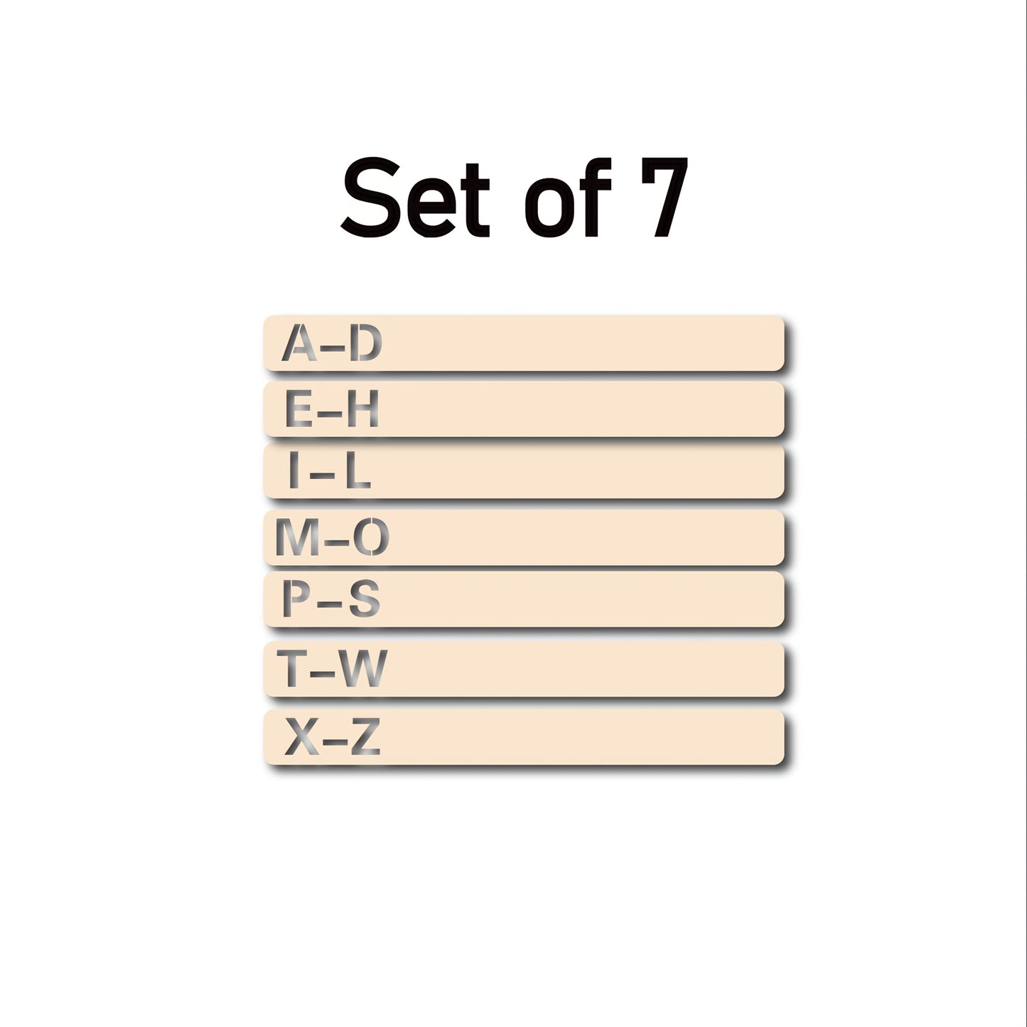 Handcrafted Wooden Vinyl Record Dividers with Letters -recordscrate