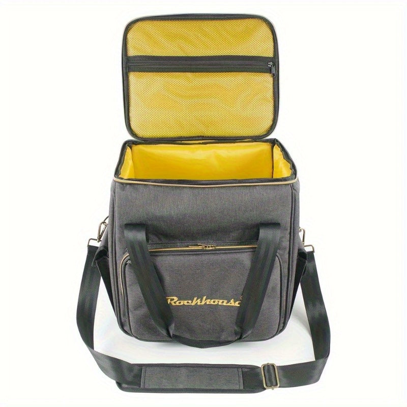 FF Bonfires Vinyl Record Carrying Bag - 45 LP Capacity with Separation Layer -recordscrate