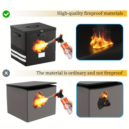Collapsible Lockable Record Crate with Lid & Handles (100+ 12" LPs) -recordscrate