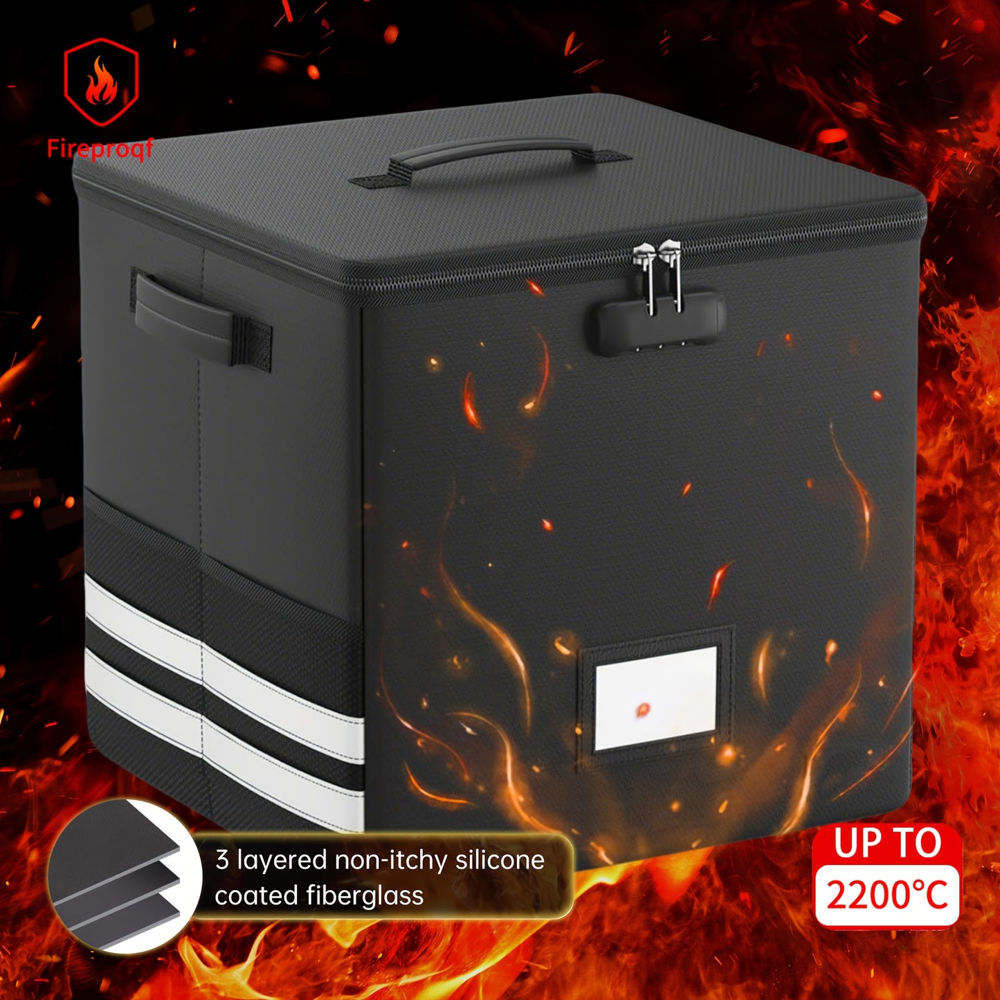 Collapsible Lockable Record Crate with Lid & Handles (100+ 12" LPs) -recordscrate