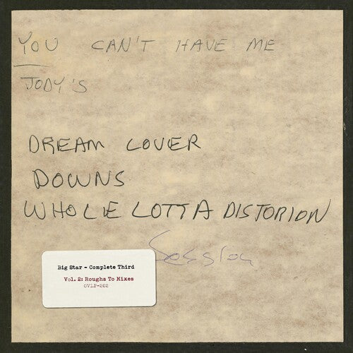 Big Star: Complete Third: Vol. 2: Roughs To Mixes [VINYL]