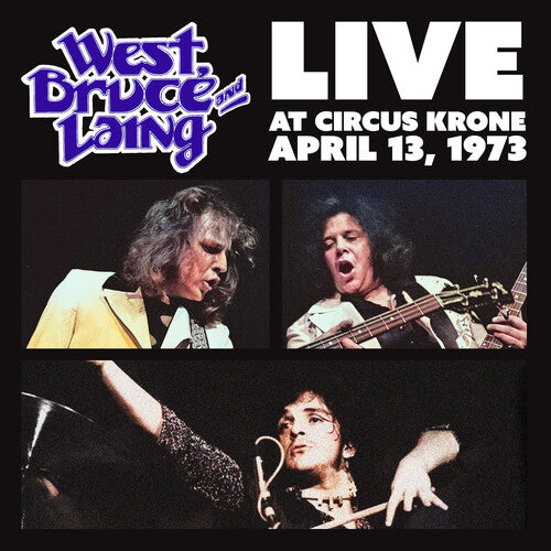 West, Bruce & Laing: Live at Circus Krone, Frankfurt, Germany - April 13, 1973 - Clear Frosted Glass [VINYL]