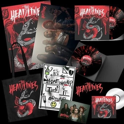 The Headlines: Homewrecker - Black/Red Splatter [VINYL]