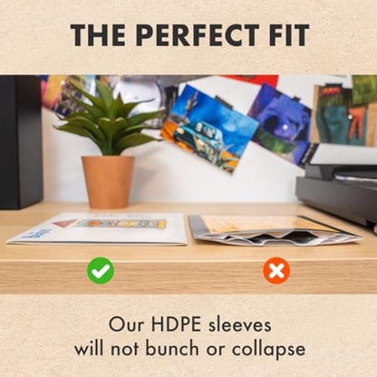 Archival-Grade HDPE Vinyl Inner Sleeves - Anti-Static Rounded Edge for 17.78cm 45 RPM Singles -recordscrate