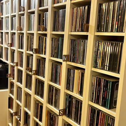 Handcrafted Wooden Vinyl Record Dividers with Letters -recordscrate