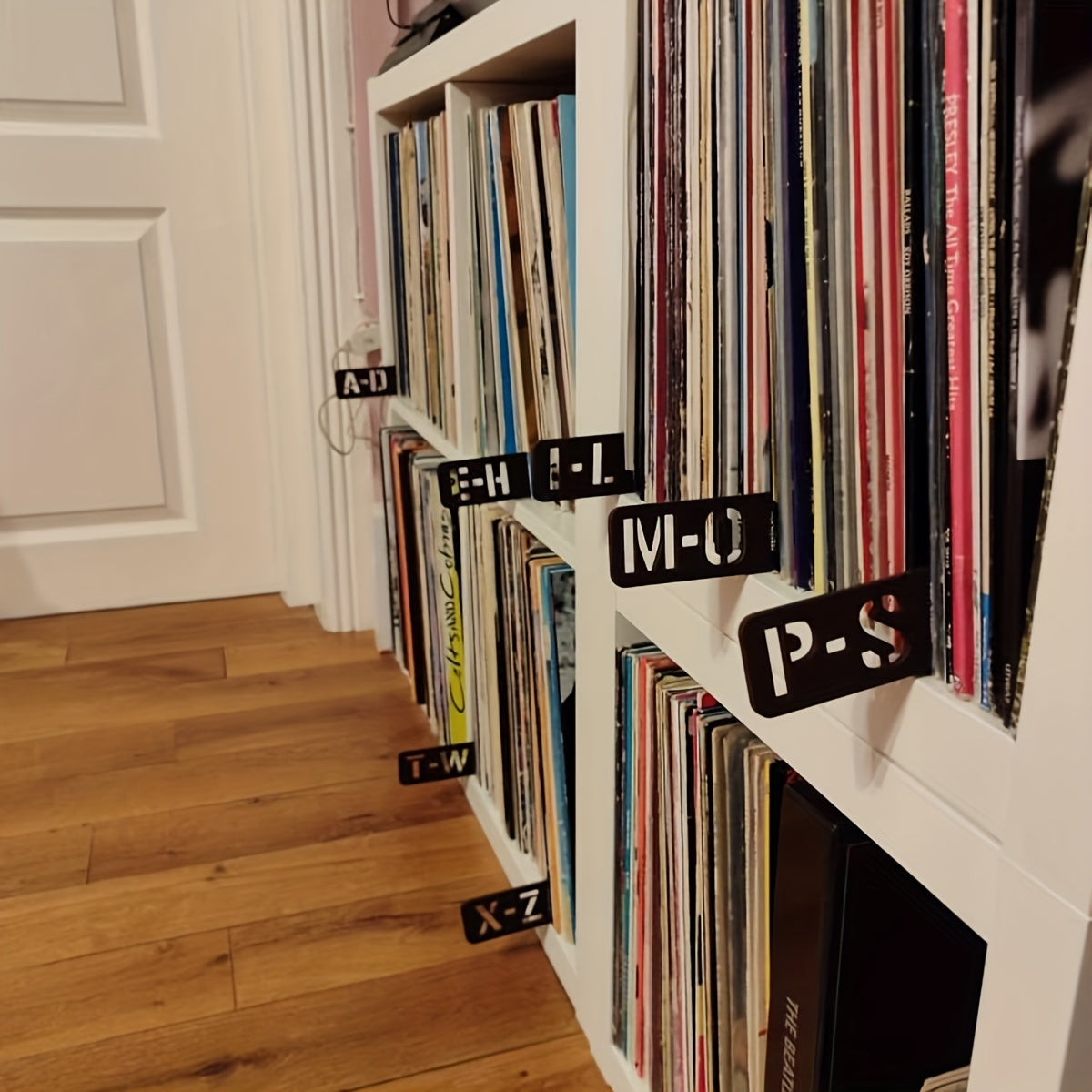 Handcrafted Wooden Vinyl Record Dividers with Letters -recordscrate