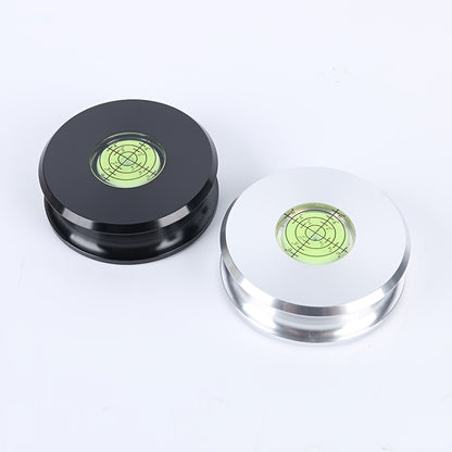 Polished Black & Silver Aluminum Alloy LP Record Weight (Anti-Vibration) -recordscrate