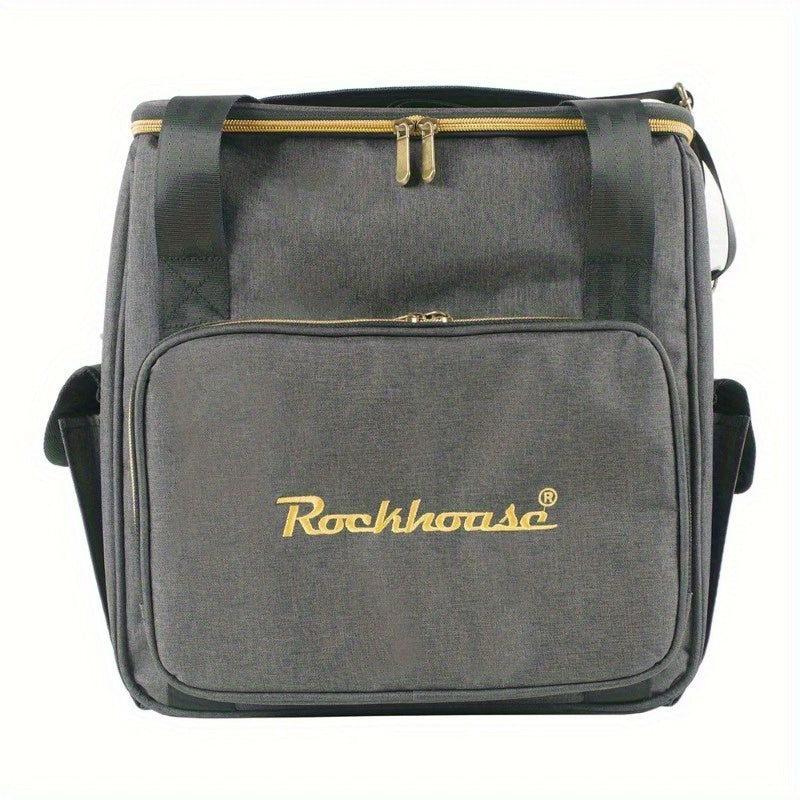 FF Bonfires Vinyl Record Carrying Bag - 45 LP Capacity with Separation Layer -recordscrate