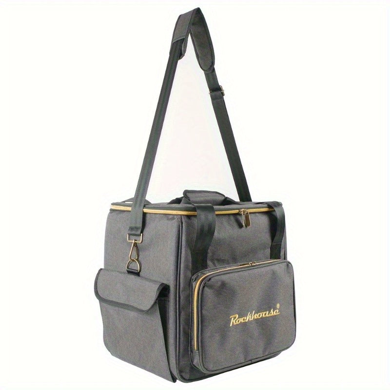 FF Bonfires Vinyl Record Carrying Bag - 45 LP Capacity with Separation Layer -recordscrate