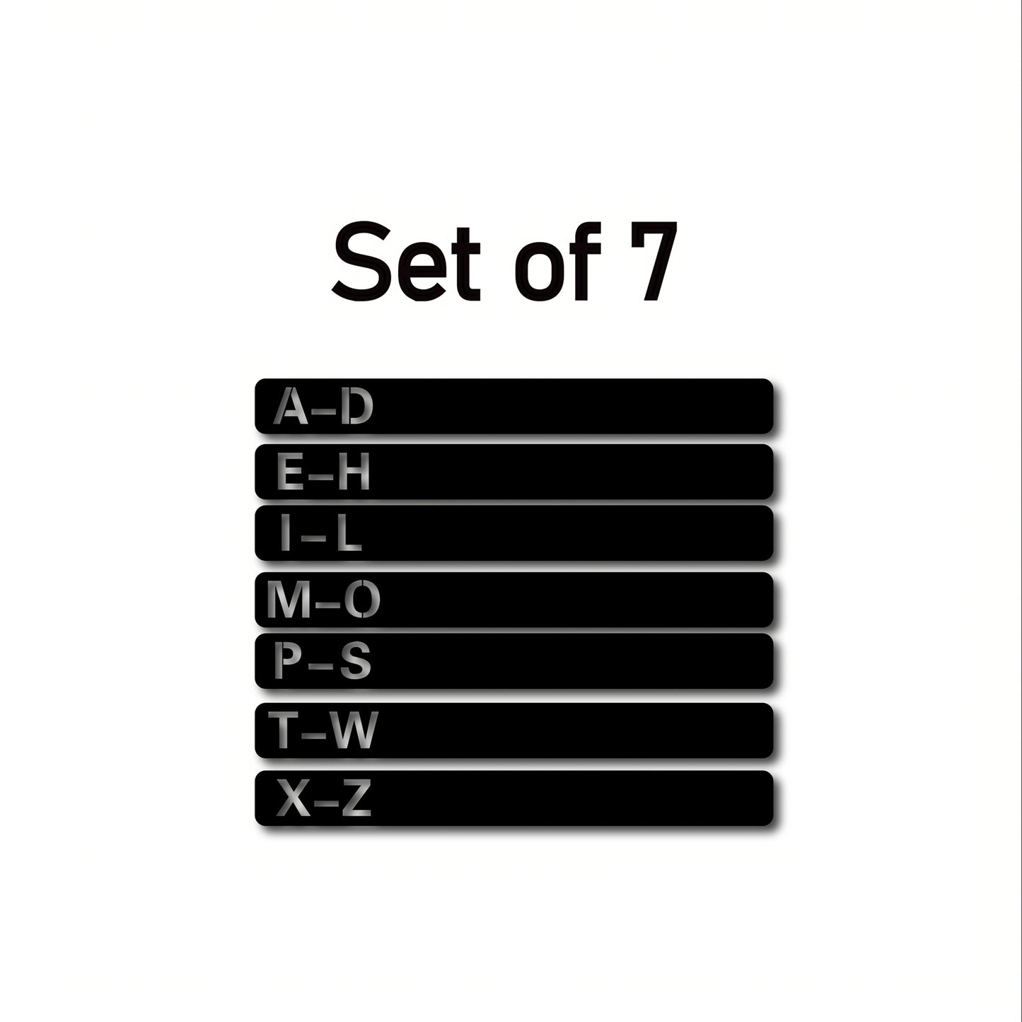 Handcrafted Wooden Vinyl Record Dividers with Letters -recordscrate