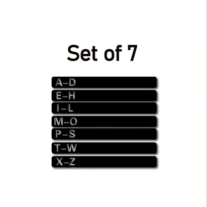 Handcrafted Wooden Vinyl Record Dividers with Letters -recordscrate