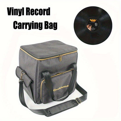 FF Bonfires Vinyl Record Carrying Bag - 45 LP Capacity with Separation Layer -recordscrate
