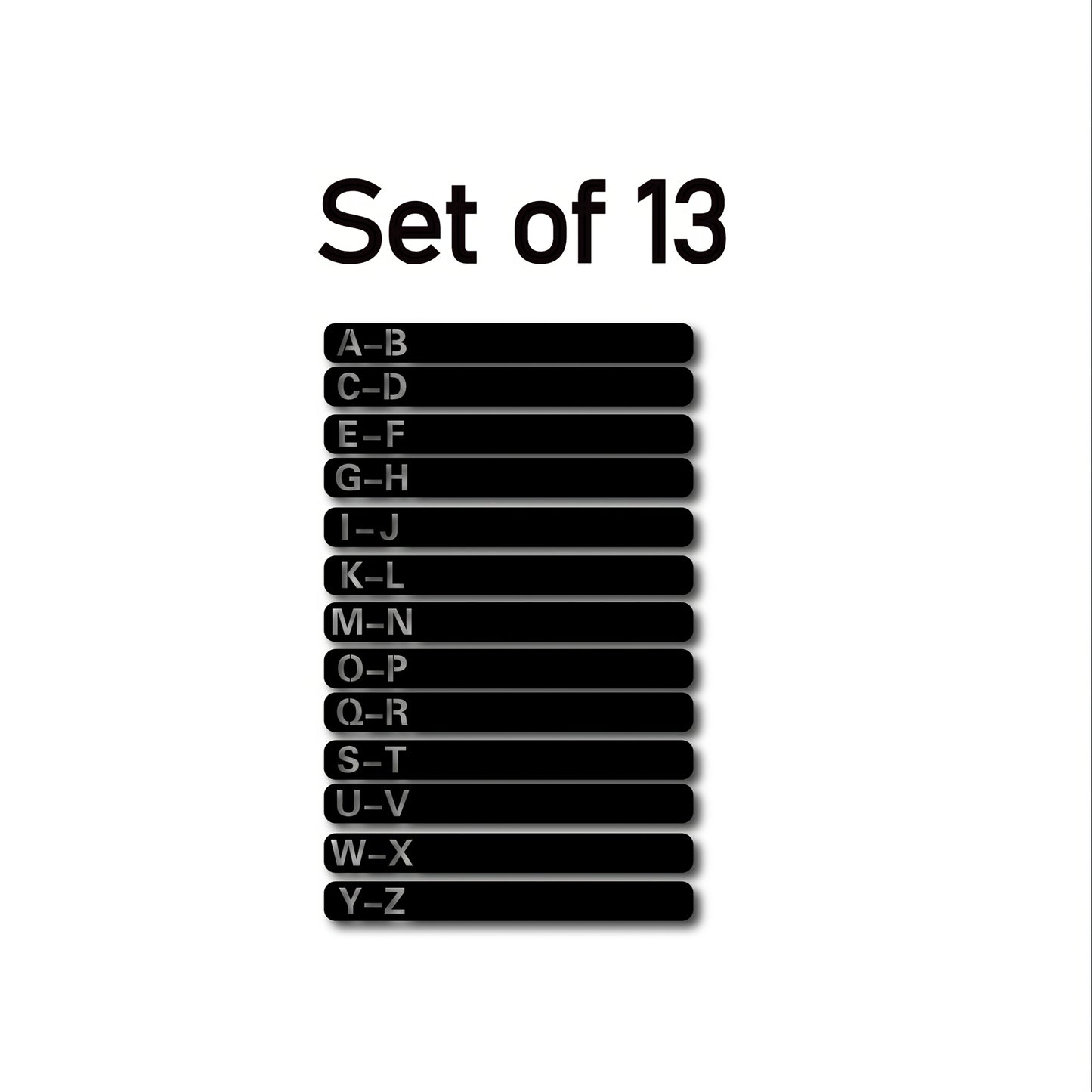 Handcrafted Wooden Vinyl Record Dividers with Letters -recordscrate