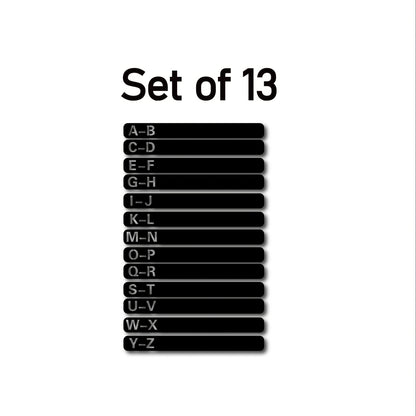 Handcrafted Wooden Vinyl Record Dividers with Letters -recordscrate