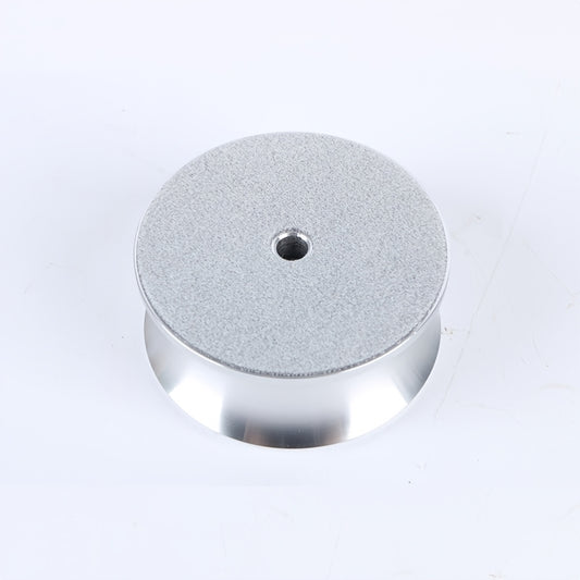 Polished Black & Silver Aluminum Alloy LP Record Weight (Anti-Vibration) -recordscrate