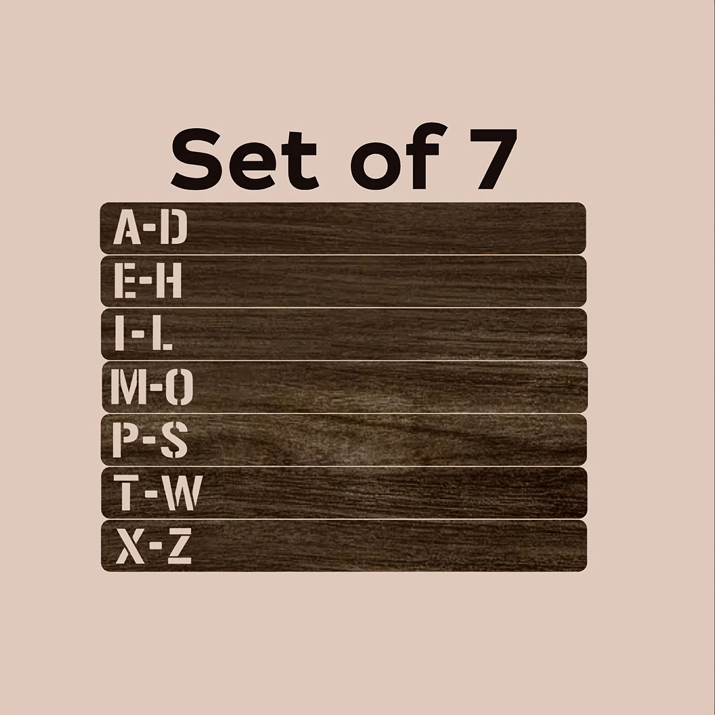 Handcrafted Wooden Vinyl Record Dividers with Letters -recordscrate