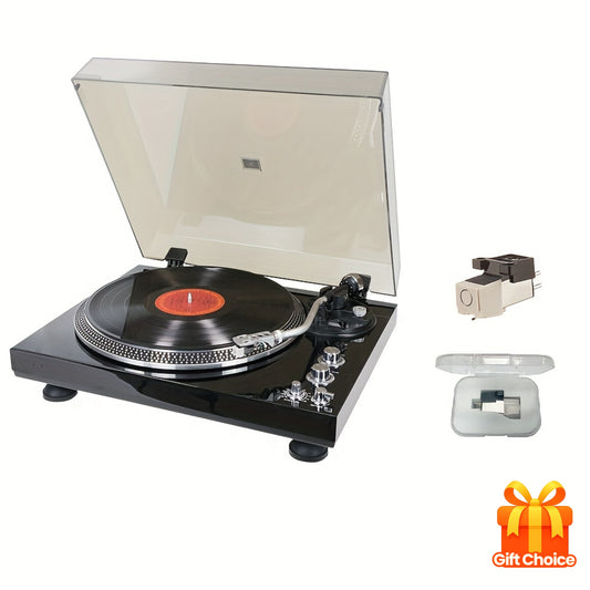 Retro Belt-Driven Turntable - 220-240V, RCA Output, LP/Gramophone Compatible (Ideal Party Gift) -recordscrate