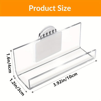 5-Pack No-Drill Self-Adhesive Acrylic Vinyl Record Wall Mount (Floating Shelf) -recordscrate