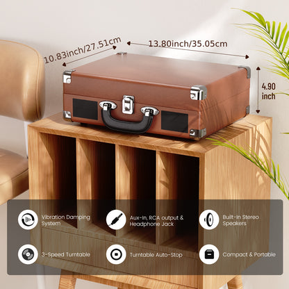 Maio C200Z Retro Gramophone - External Speaker Compatible, Ideal Holiday Gift for Family Music Feast -recordscrate